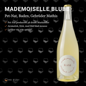 2022 Mademoiselle Blubb, Pet-Nat, Gebrüder Mathis, Baden, Tyskland